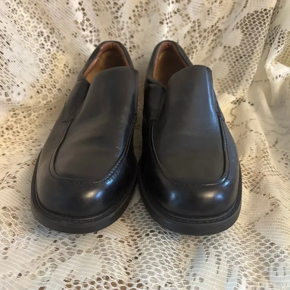 Johnston & Murphy XC4 Stanton Men's US 12 M Black Venetian Leather Loafer Shoes